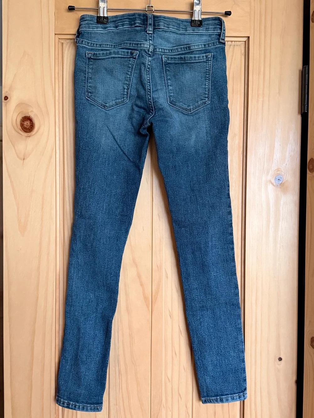GAP Denim Girls Size 8 Stretch Super Skinny Jeans Medium Wash Adjustable Waist